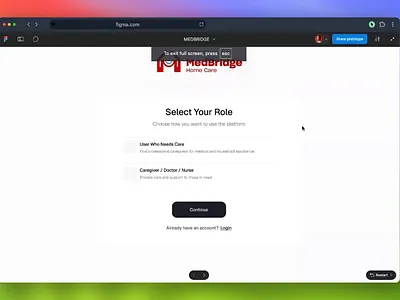 Caregiver Booking Flow app caregiver daily ui dashboard design doctor landing page medical medicine motion graphics ui vector