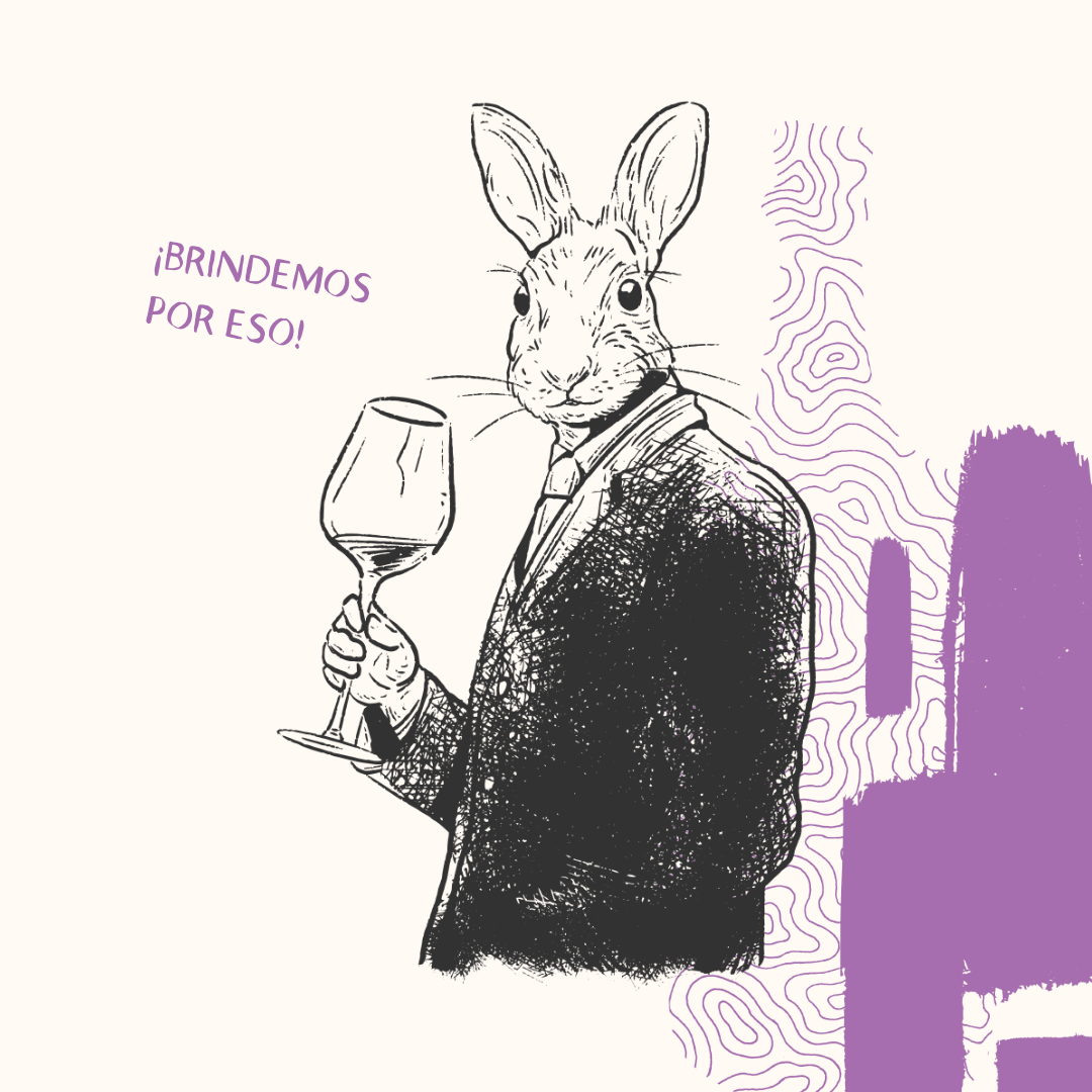 Merlot art cartoon character character design conejo design drawing illustration inktober merlot rabbit wine