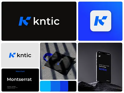 Kntic Logo Design & Visual Identity, K Logo brand identity company logo logo style guide visual identity