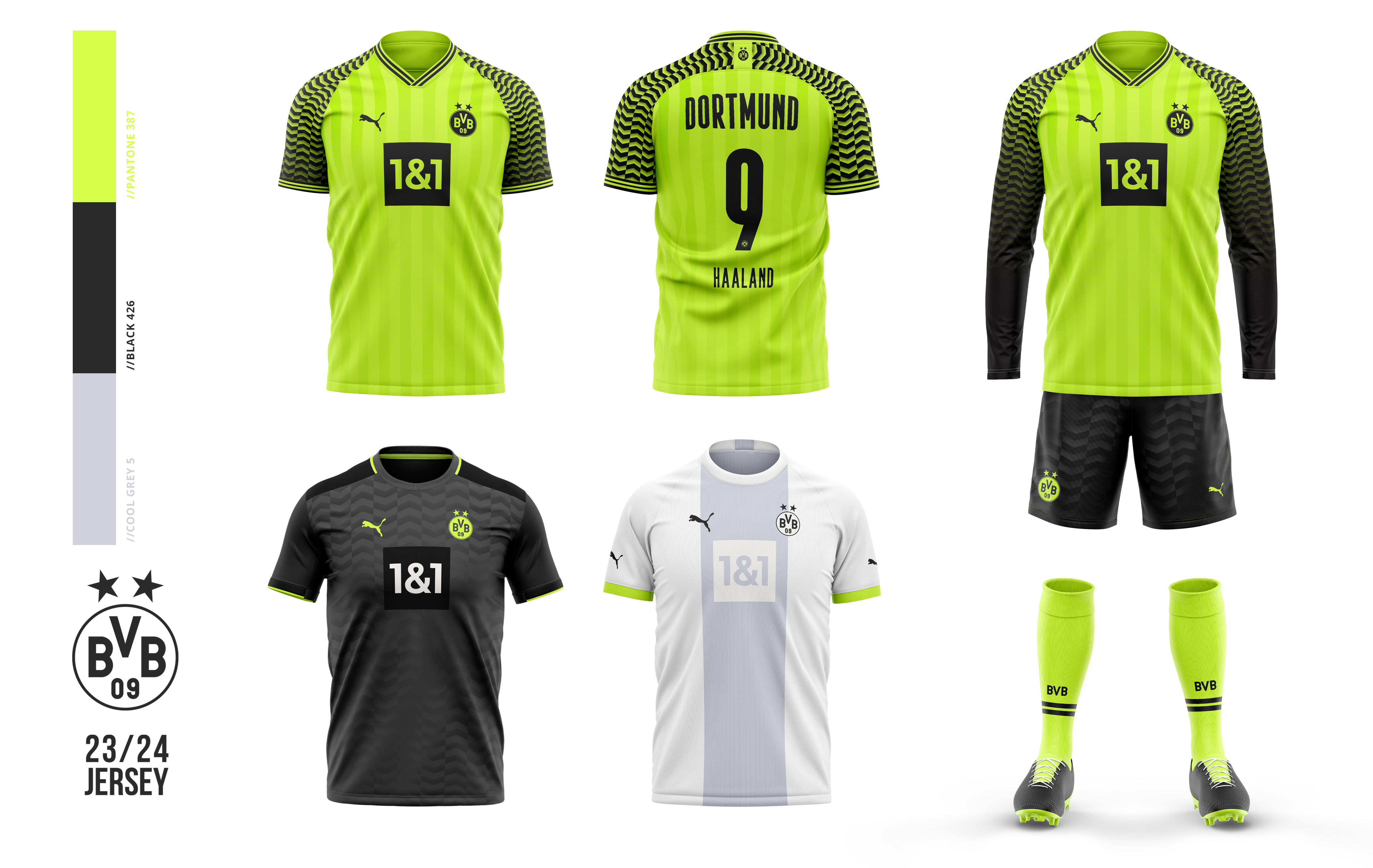 Borussia Dortmund Jersey Mockup design graphic design mockup