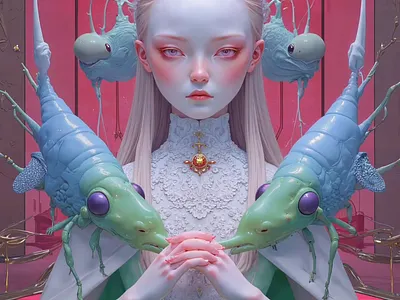 龙虾女士 c4d