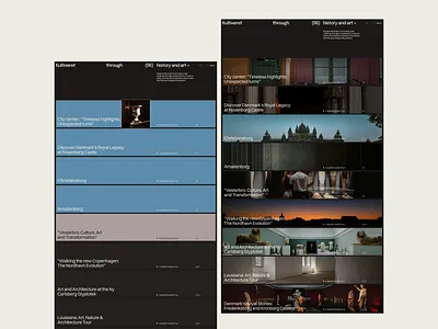 Kultiveret / Website for Travel Agency copenhagen denmark design modern website tourism travel ui uiux web development webdesign website
