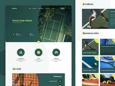 Tennis Club Haillot - News ball belgium club design green odoo sport tennis ui web design website yellow