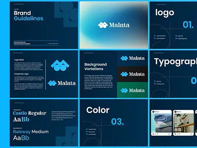 Brand Guideliness for Mainta brand branding design graphic design identity logo logodesign