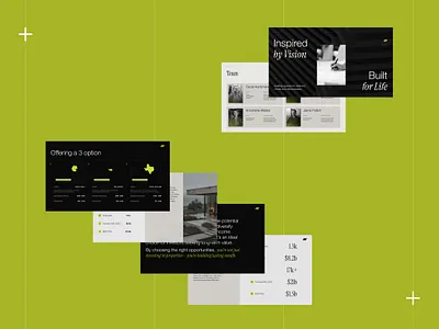 Sale deck | Elevating Real Estate Investments business presentation corporate presentation creative slides deck design minimal design modern slides pitch deck presenation design slide deck startup pitch