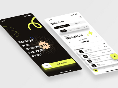 Finance Mobile App balance bank banking brand identity branding card credit crypto debit design finance investment ios mastercard money responsive ui ux visa