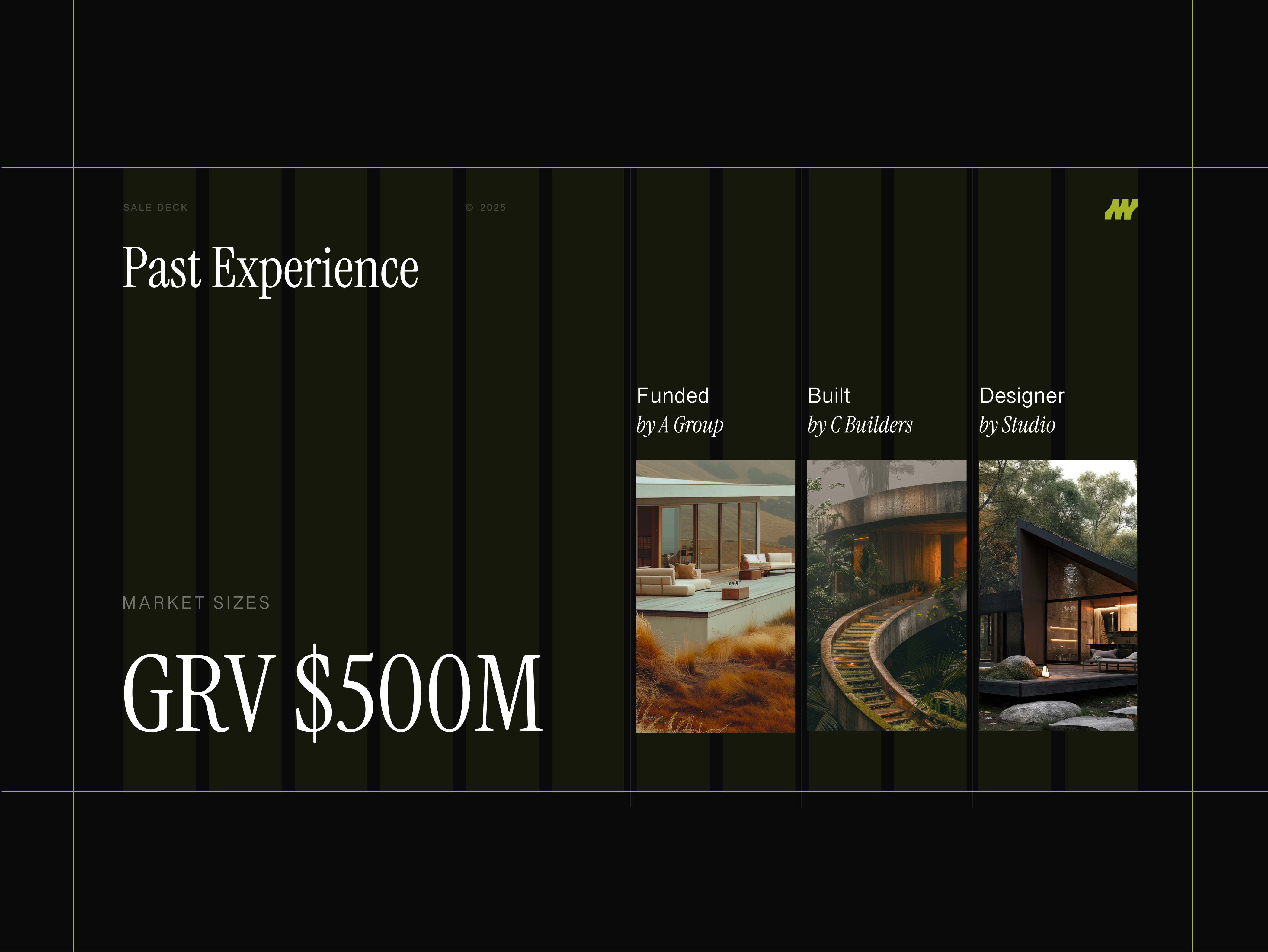 Sale deck | Elevating Real Estate Investments creative presentation. deck design