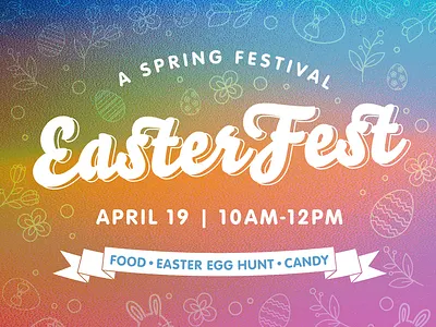 EasterFest at Ironbridge branding church church graphics design digital art easter gradient blur graphic design logo marketing ministry ministry branding photoshop religious spring