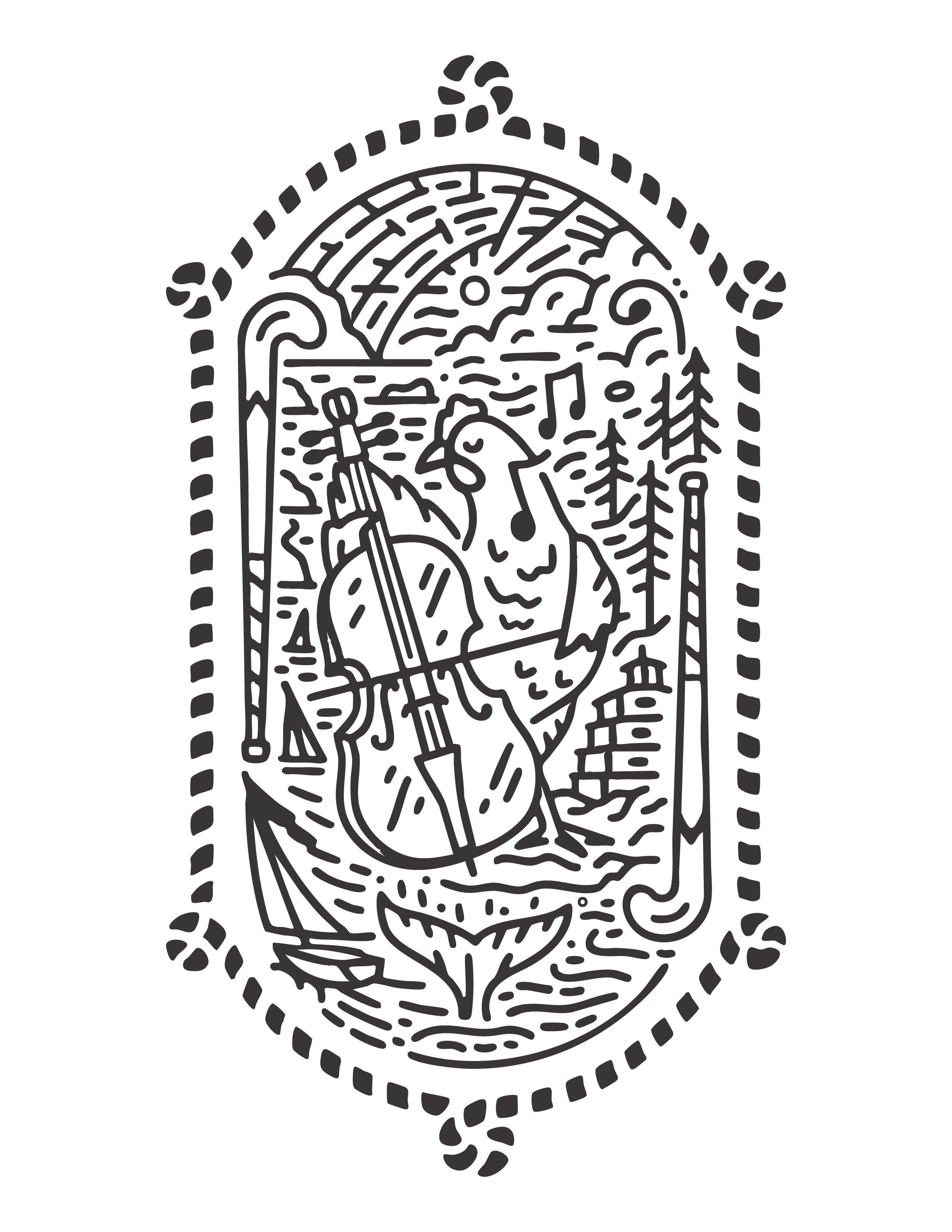 'Favorite Things' - A Maine Celebration design illustration