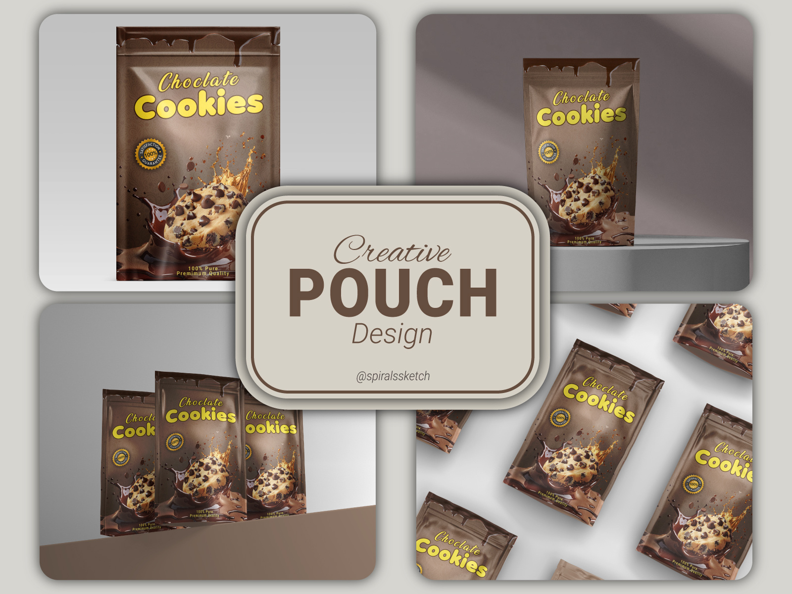 Cookies Pouch Packaging Design-pouch-design-label pouch printing