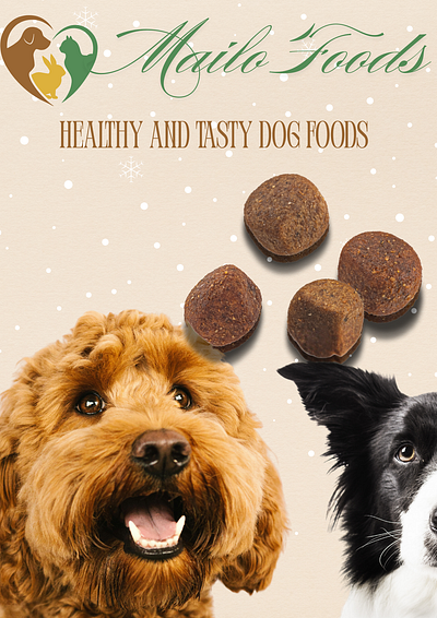 Dog food brand branding graphic design
