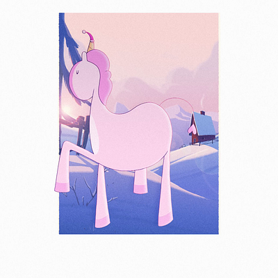 Happy New Year from Pink Unicorn 🦄 animation animation 2d cel animation character character animation character design horse horse animation illustration kids magic magical pegasus pink pony traditional animation unicorn unicorn animation unicorn illustration vector