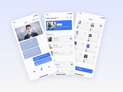 📚 AI English Learning App ai app design english figma language learning tutor ui ui design