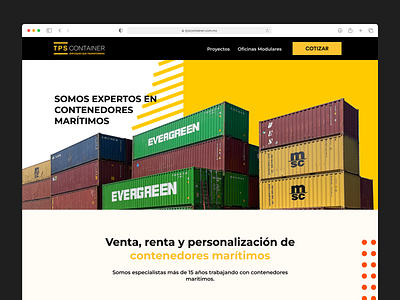 TPS Containers – Web Concept concept figma ui