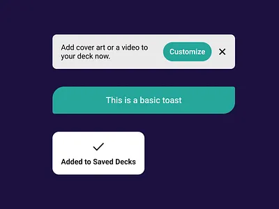 Toasts and alerts alert app component confirmation dark mode design system figma light mode messaging popup toast ui component ui design ui ux