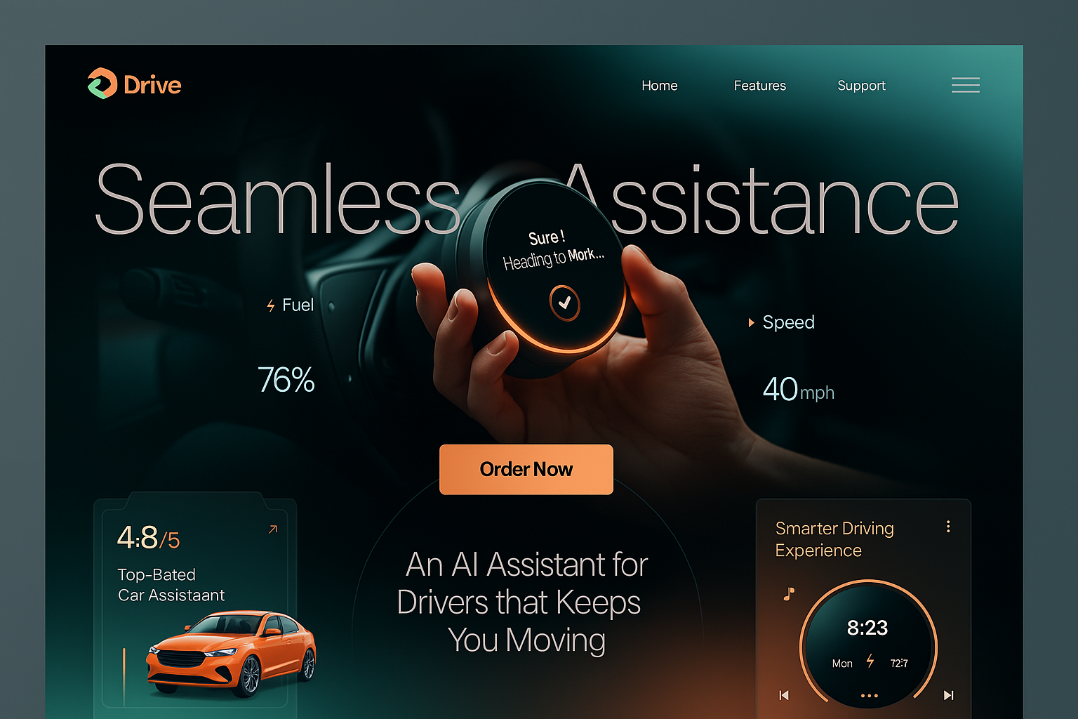 Example of Landing Page In Webfow/Word Press/Shopify