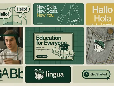Fluentio | Brand Identity, Campaign Design, Visual Language ai ai generation tool ai tool design ai tool website brand identity branding graphic design graphics illustration language language learning learning app logo logotype marketing materials modern ui ui ux user experience user interface