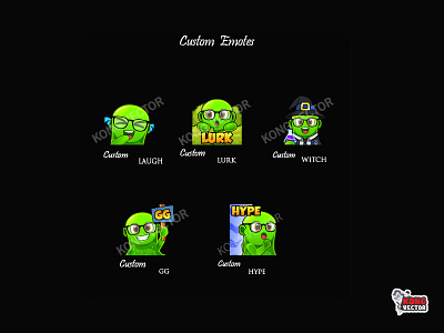 Custom Twitch Emotes cartoon design emoji emote emotes illustration twitch twitchemote twitchemotes