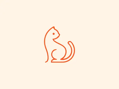 Cat Logo branding cartoon cat cute design emblem icon identity illustration kids kitty logo mark mascot pet symbol vector vet