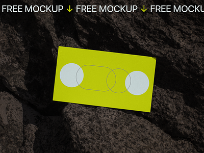 Business card on black stone free mockup business card download freemockup mockup stone