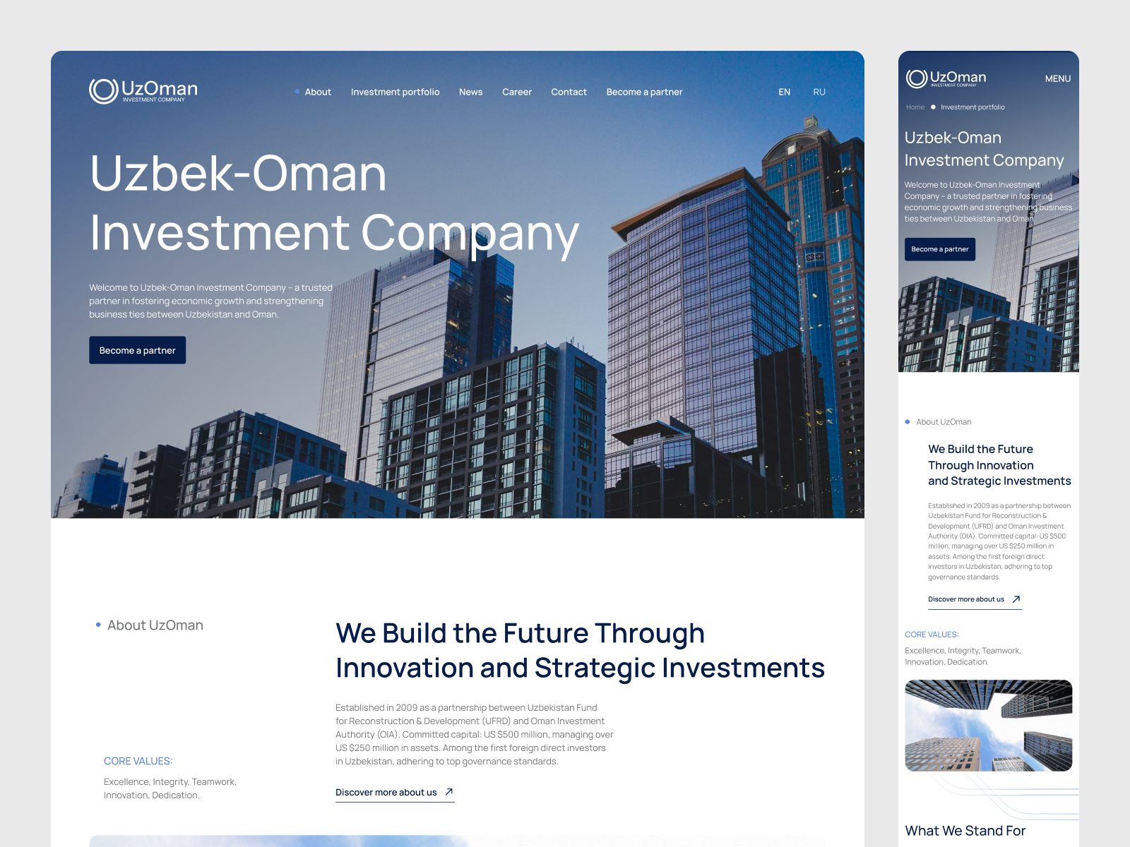 UzOman – Corporate Website Design