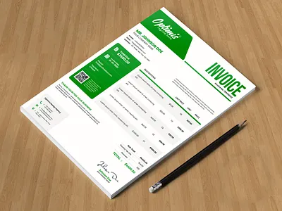 INVOICE DESIGN cretive design invocice design mockup deign