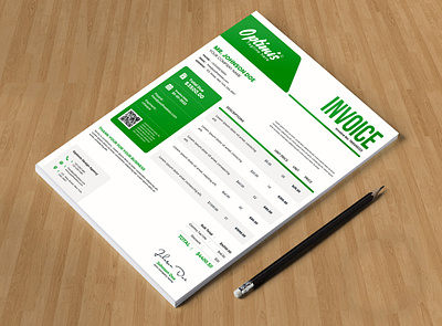 INVOICE DESIGN cretive design invocice design mockup deign