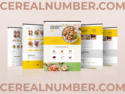 CEREALNUMBER - website creation 2023 agency animation branding design figma graphic design like logo marketing promo promotion site ui ui ux ux web webdesign webpage website