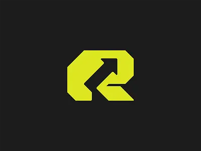 R Letter alphabet arrow branding colors design designer letter logo minimal