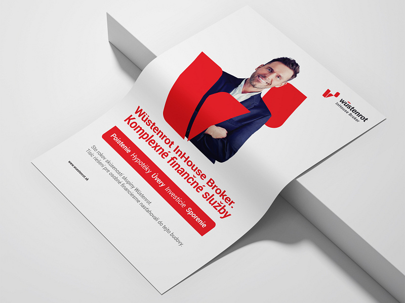 Poster Wüstenrot InHouse Broker corporate identity logo offline marketing poster