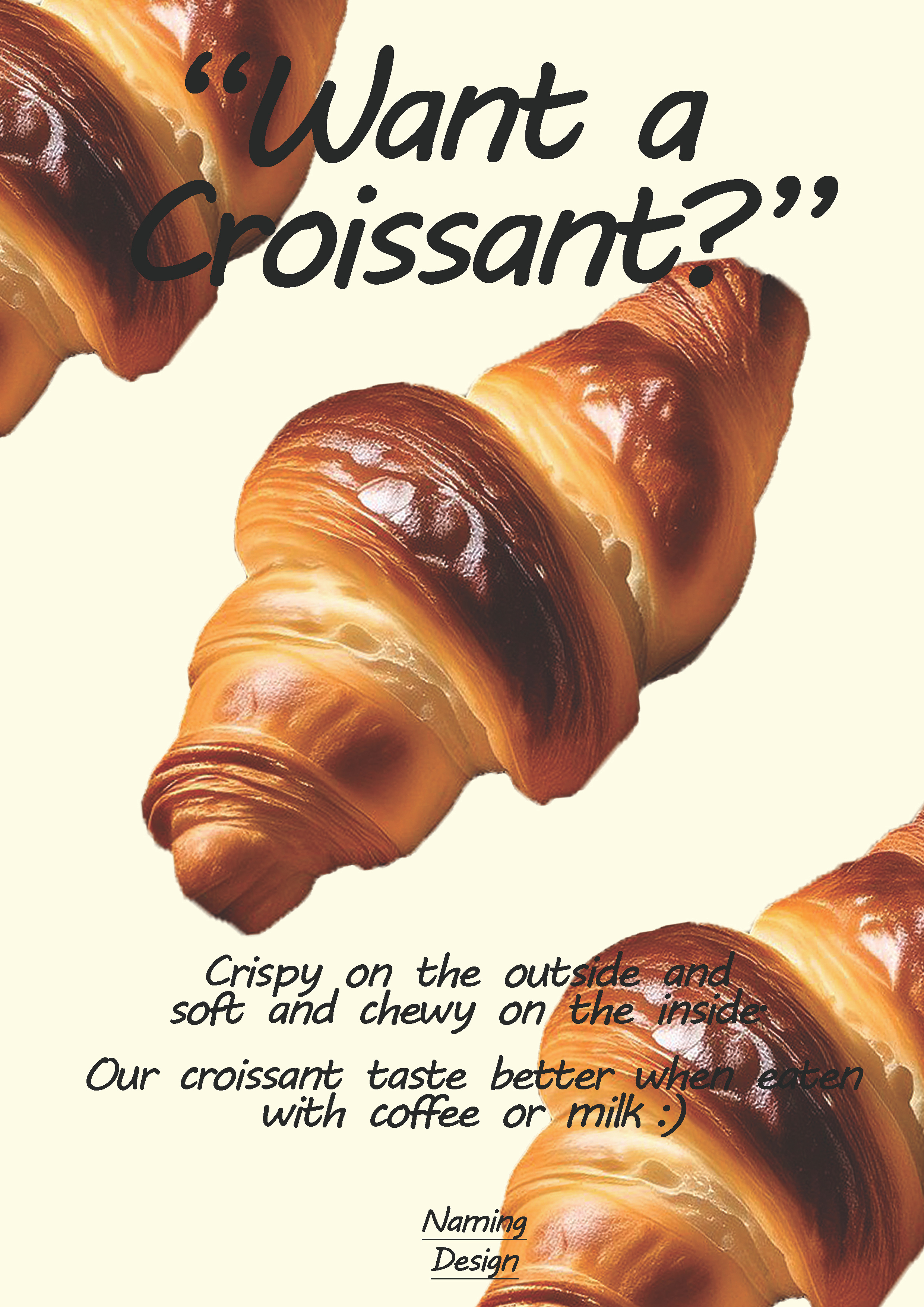 Croissant Shop / Poster Design branding branding design design graphic design logo
