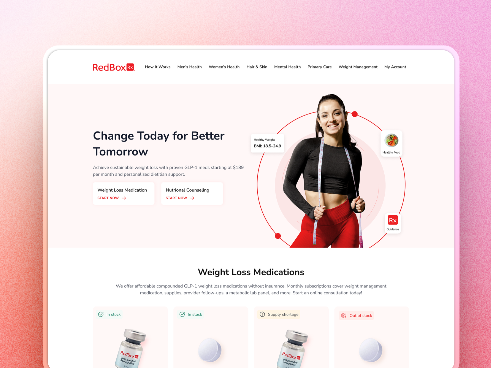 Health Landing Page banner clean health landing page workout