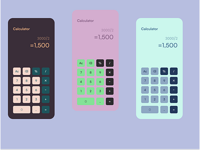 Design Challenge 3: Calculator app design daily ui design design challenge mobile design ui ux