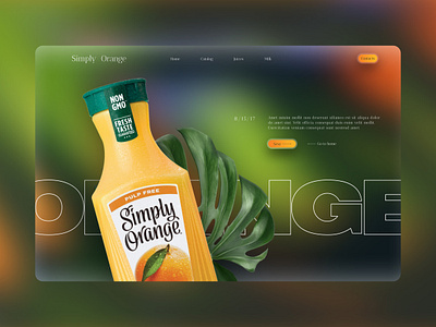 Simply Orange Juices branding design e commerce ecommerce juice orange juices packaging design product design typography