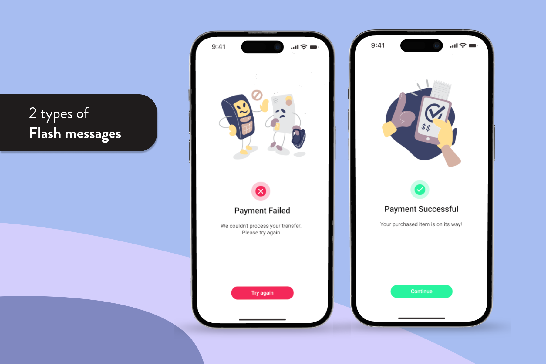 Flash Messages app design eror design error deisgn payment phone design success design typography ui uiux ux uxui
