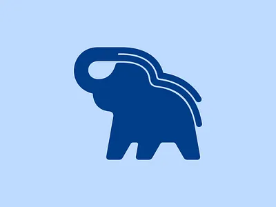 Elephant Logo animal bold brand identity branding elephant logo design nature shower trunk wildlife