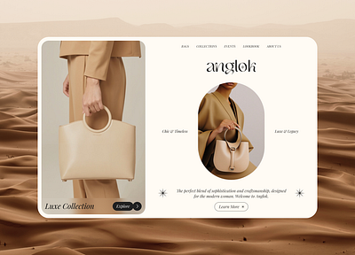 Anglok branding ecommerceui fashionwebsite graphic design logo luxurybrand minimalui mobile modern ui modernwebsite ui ui design uiux web web design webdesign website