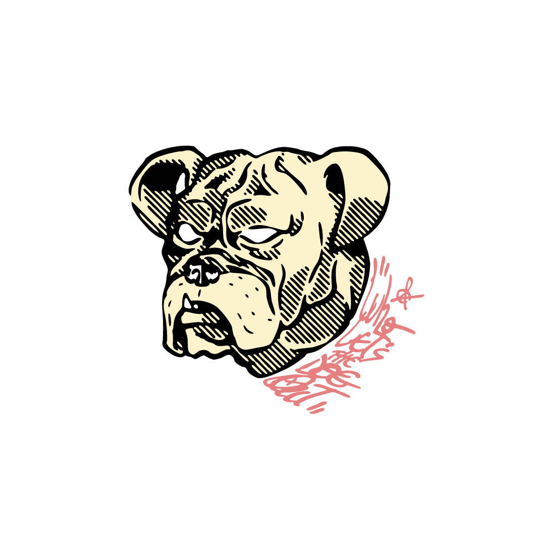 WHO LET'S THE DOG OUT graphic design icon illustration vector