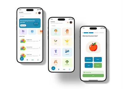 Language Learning Mobile App UI english learning app ui language courses ui language education ui language learning app mobile app ui ux polylang app ui spanish learning app