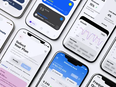 CRM Dashboard Mobile App appdesign crm dashboard mockup ui