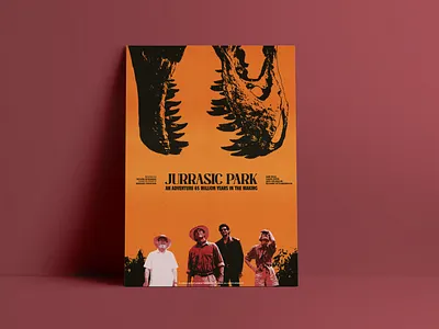 Movie Poster Design Jurassic Park artwork branding design dinosaure poster film film poster graphic design illustration jurassic park jurassic park poster movie movie poster photoshop poster poster design poster illustration print spielberg spielberg poster typography