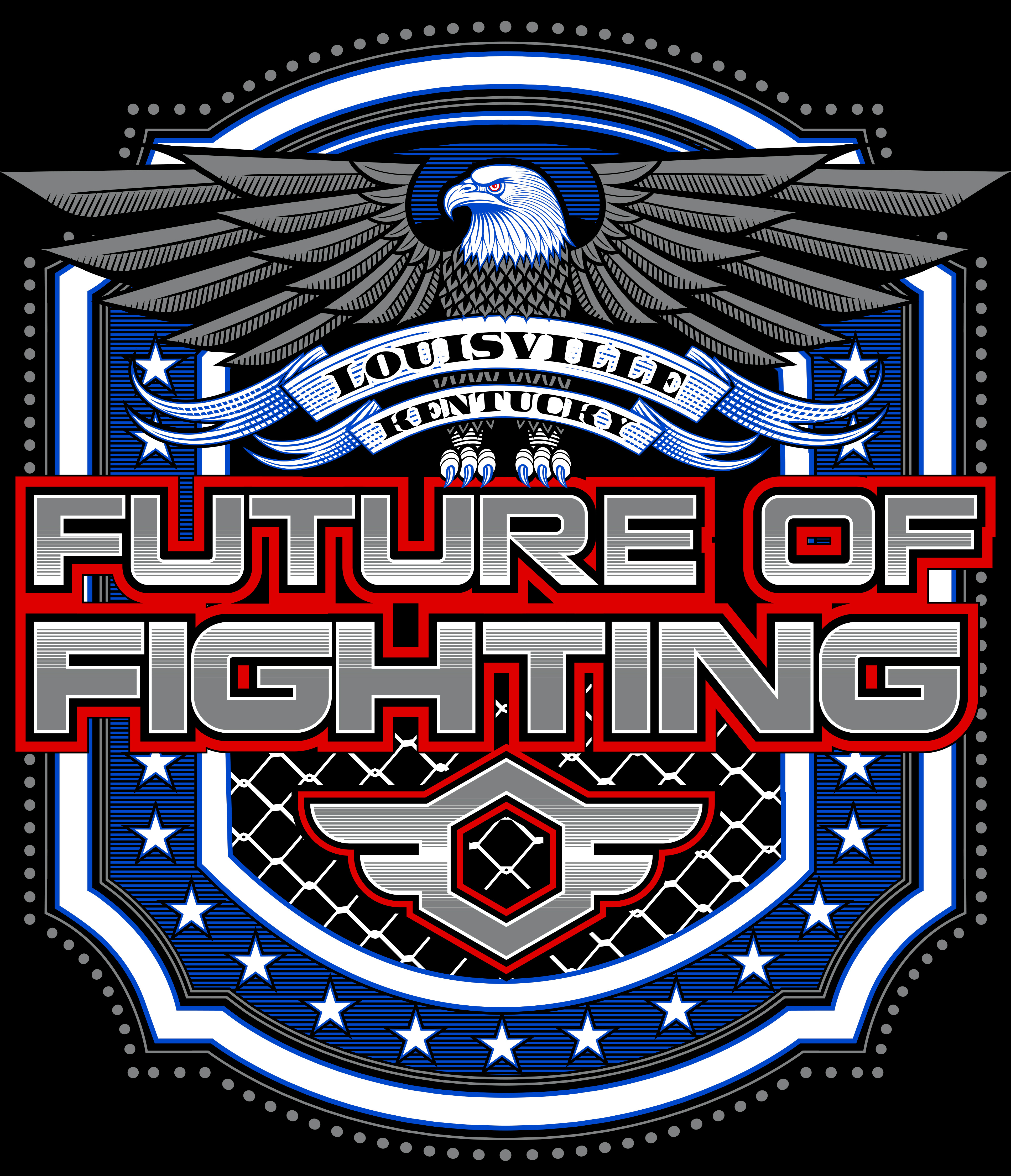 "Future of Fighting" T-shirt design american apparel branding design eagle illustration illustrations logo logo design martial arts mma patriot poster art t shirt ufc usa vector vector art