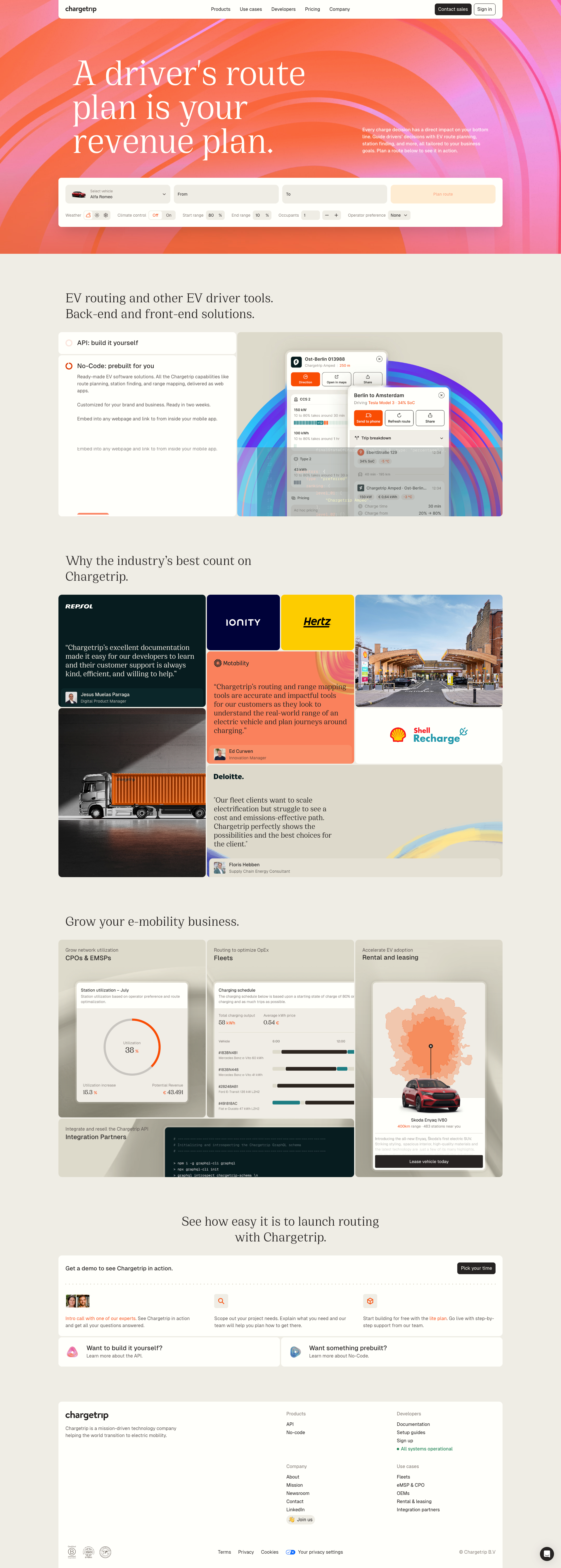 Chargetrip Webflow Website branding daily ui design graphic design landingpage logo ui ux web design webflow webflow website