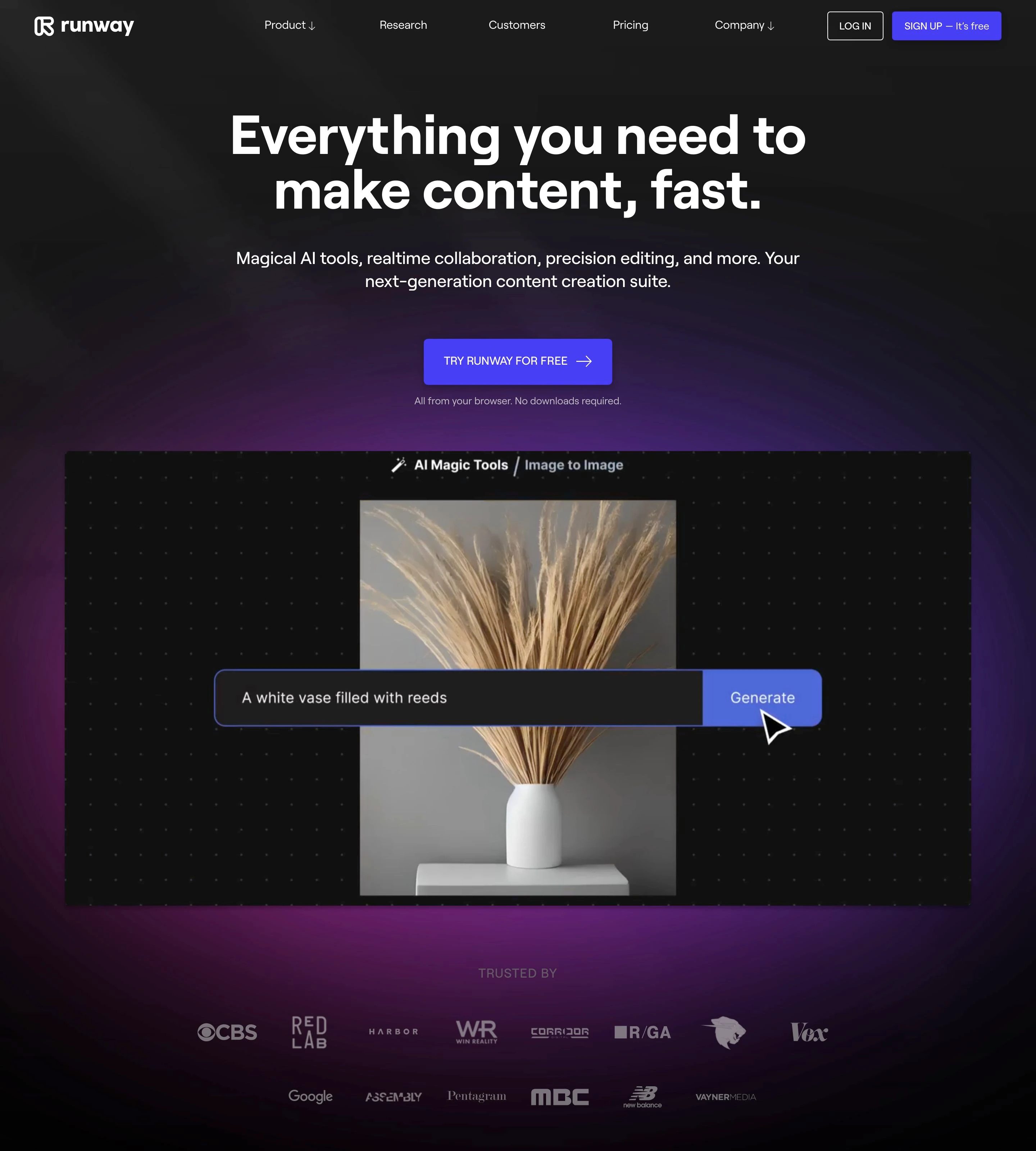 Runway Landing Page branding daily ui framer landing page logo ui web design web development webflow wordpress