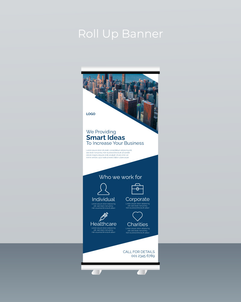 Modern Travel Roll Up Banner Design. adobe adobeillustrator banner bannerdesign branding design designer graphic graphic design vector