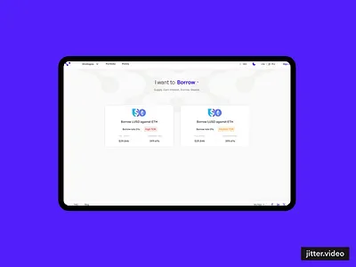 Nimbora Web App blockchain crypto project crypto staking defi finance product design staking ui web app web design