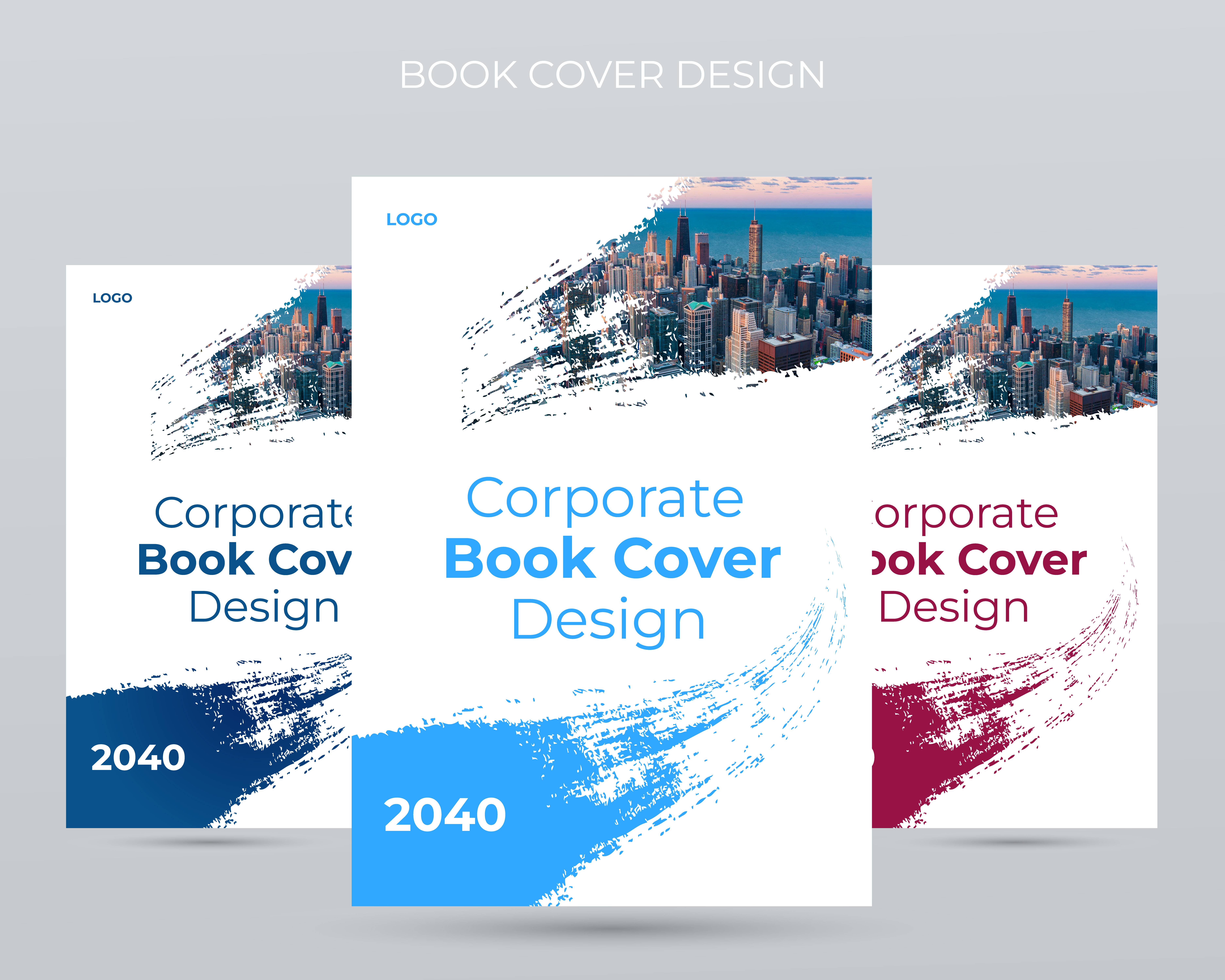 Example of Book Cover Design Template.