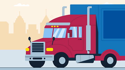 Truck driver animated graphics animation car city driver graphic design motion graphics sad driver truck truck driver