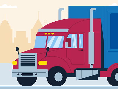 Truck driver animated graphics animation car city driver graphic design motion graphics sad driver truck truck driver