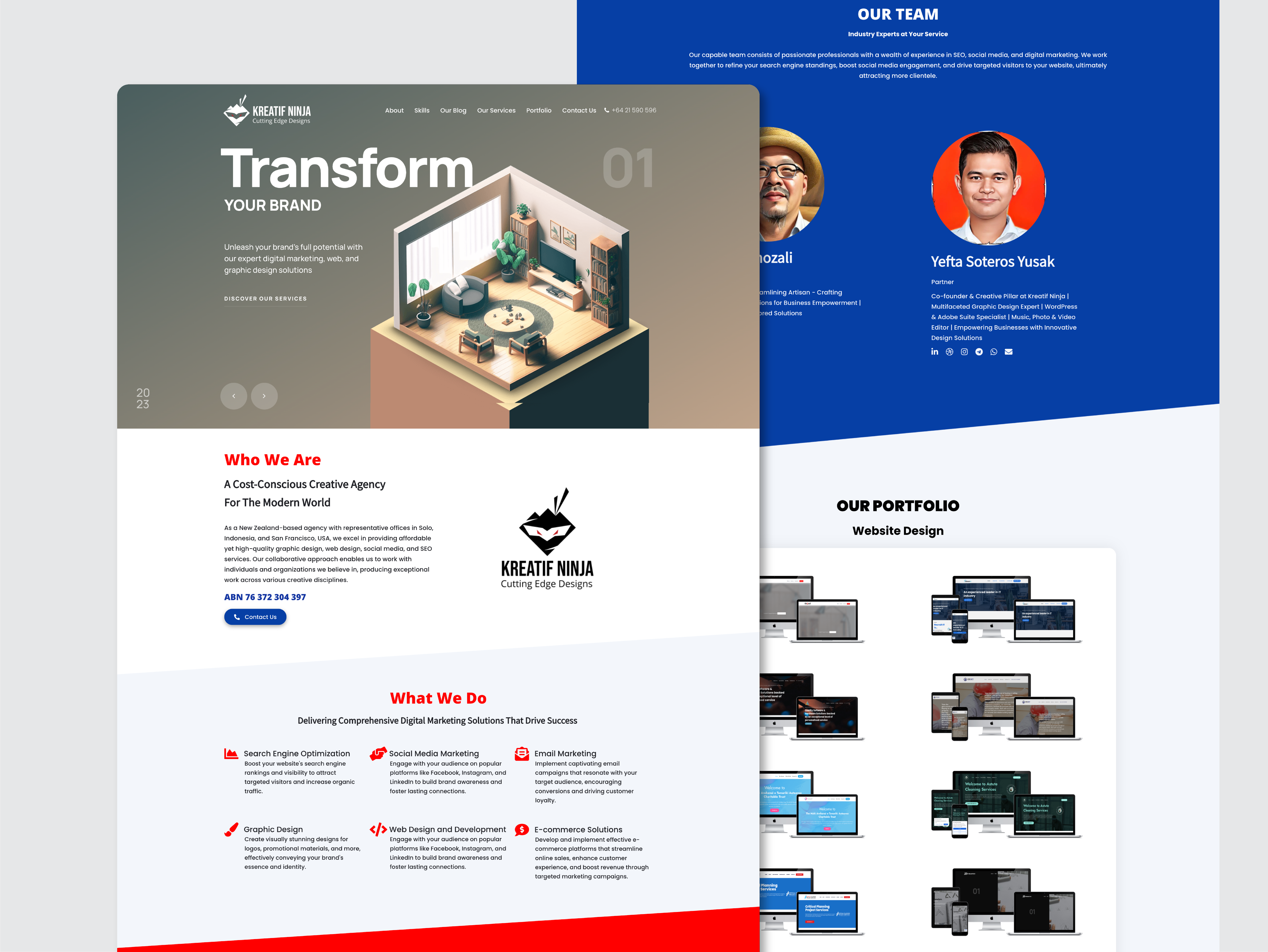 Example of Web Design | Landing Pages